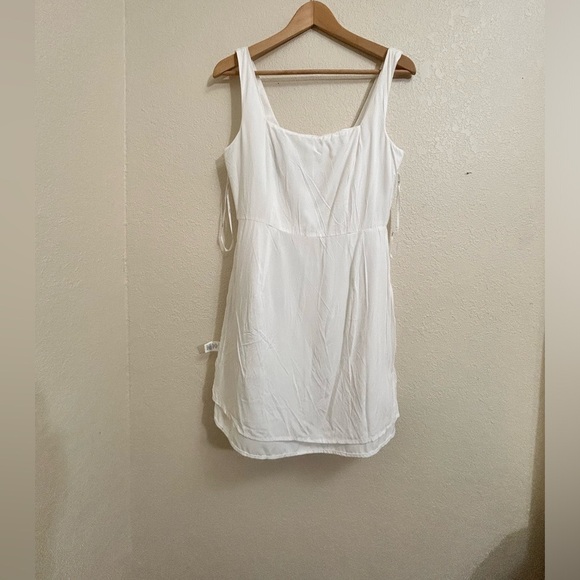 Lulu's White Square Neck Sleeveless Mini Dress - Picture 11 of 13